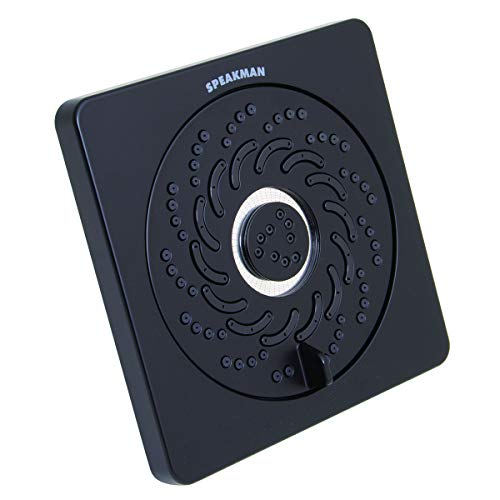 S-5001-MB-E2 Kubos Exhilaration High Pressure Fixed Shower Head, 2 GPM, Matte Black
