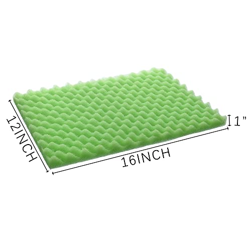 4 Pack Aquarium Filter Media Bio Sponge Pad 16 x 12 x 1 inch (4 Count)