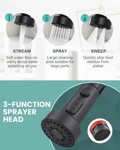 Kitchen Faucets with Pull Down Sprayer