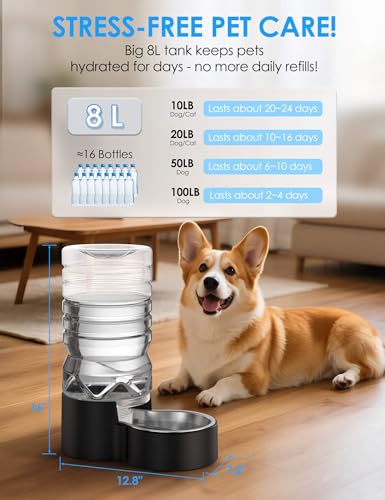2.1 Gallon Automatic Dog Water Dispenser