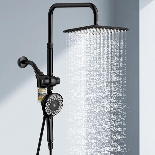Magnetic Filtered Dual Shower Head with Handheld Spray Combo
