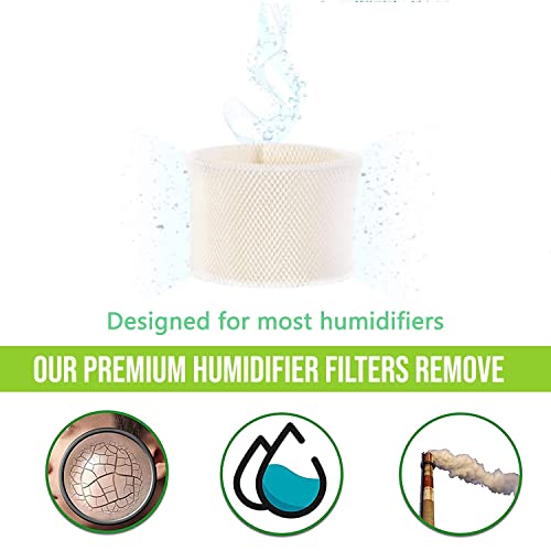 4 Pack Replacement for Emerson MAF2 Moist air Wicking Humidifier Filter Designed to Compatible with Emerson Part # MAF2 & Kenmore Part # 15508 (4 Count)