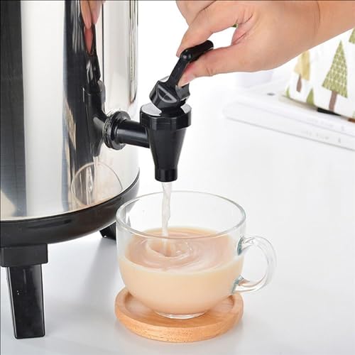 Urn Boiler Hot and Cold Water Dispenser with Faucet Insulated Beverage Dispenser Portable Large Capacity Stainless Steel Tea Coffee Dispenser Water Bottle