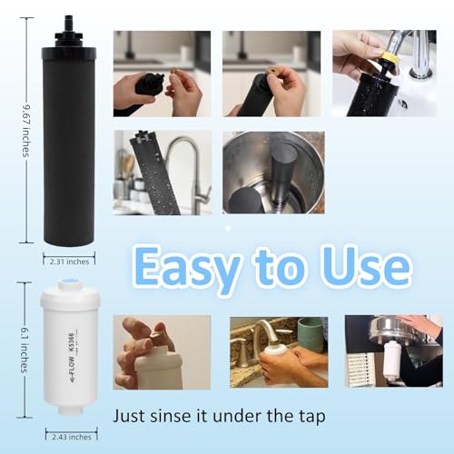 Water Filters Replacement for Berkey (4 Count)