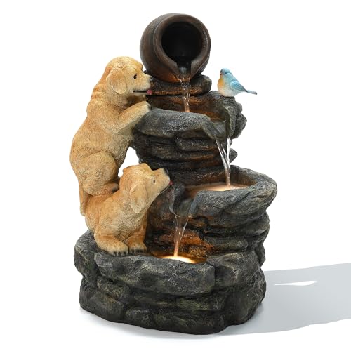 LuxenHome Outdoor Water Fountain