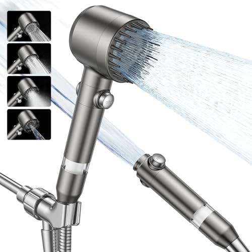 Filtered Shower Head with Handheld High Pressure Shower Head