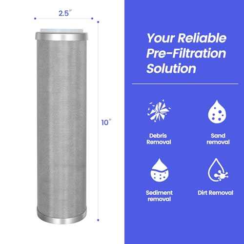 Stainless Steel Cleanable Wire Mesh Filter Cartridge 10”Length