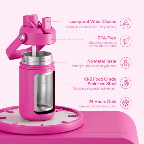 Kids Insulated Water Bottle with Straw