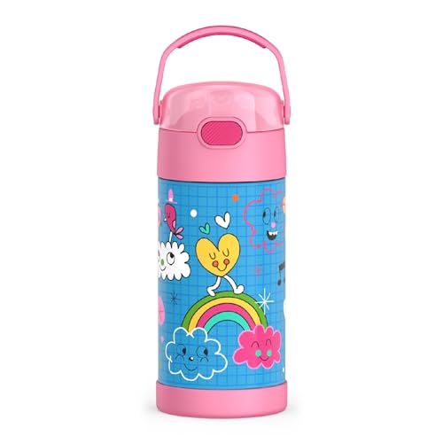 FUNTAINER Water Bottle with Straw