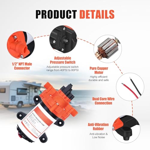 RV Water Pump on Demand Water Pressure Self