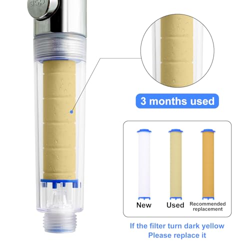 12 Pcs Shower Head Filter 3 Inch PP Cotton Filter Cartridge Replacement High