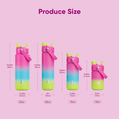 Kids Insulated Water Bottle with Straw