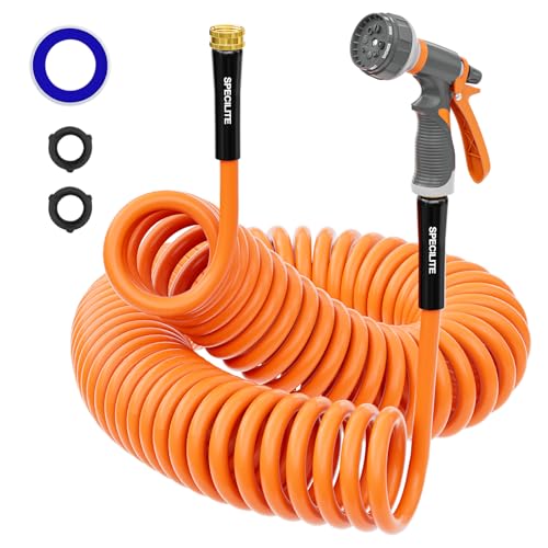 Hot Cold Garden Water Coil Hose 25 ft x 3 (25 Foot)