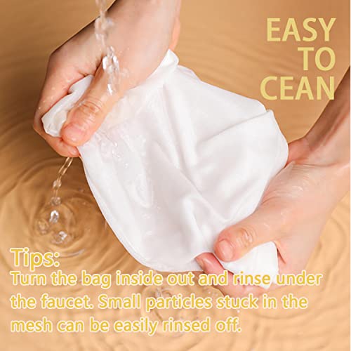 3 PCS Fine Mesh Strainer Bags with Handle (3 Count)