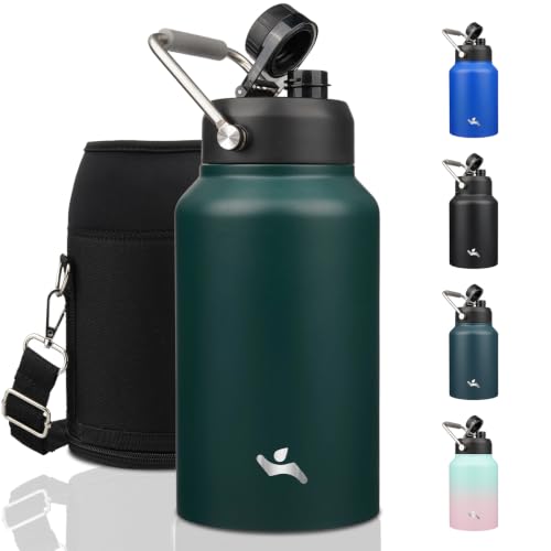 87 oz Insulated Stainless Steel Water Bottle Jug with Handle