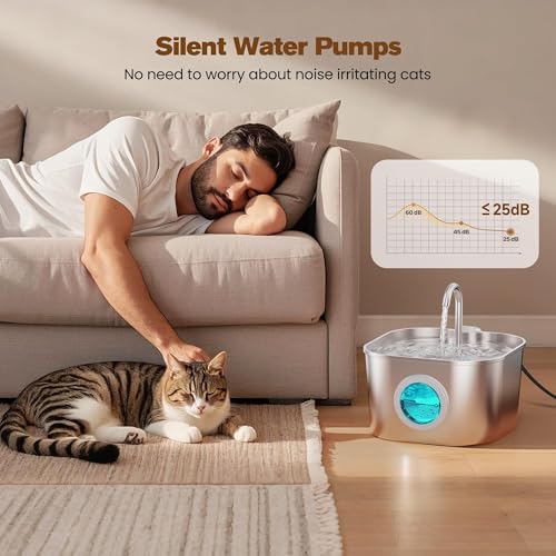 Cat Water Fountain Stainless Steel