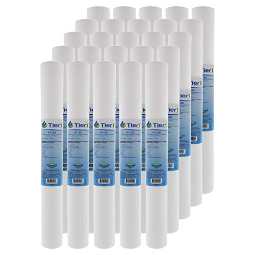 1 Micron 2.5" × 20" Whole House Sediment Water Filter (25 Count)