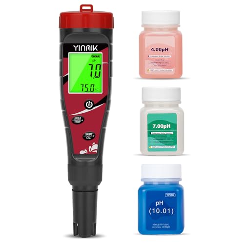 Pool Chlorine pH Meter Digital Salt pH Tester for Salt Water Pool