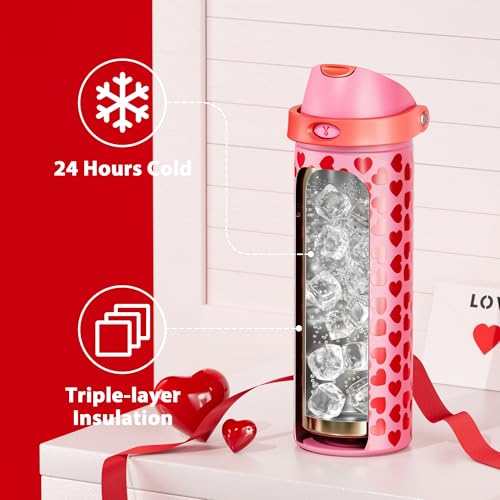 24 oz Valentine's Day Water Bottle