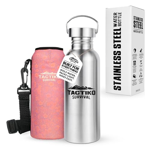 Tactiko Stainless Steel Wide Mouth Water Bottle