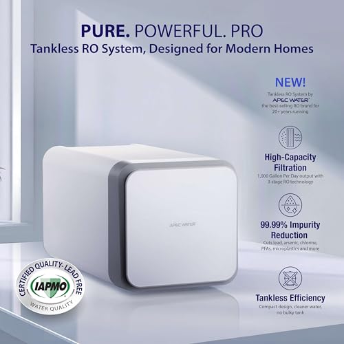 ROTL-A1000 3-Stage Tankless Reverse Osmosis System, 1000 GPD