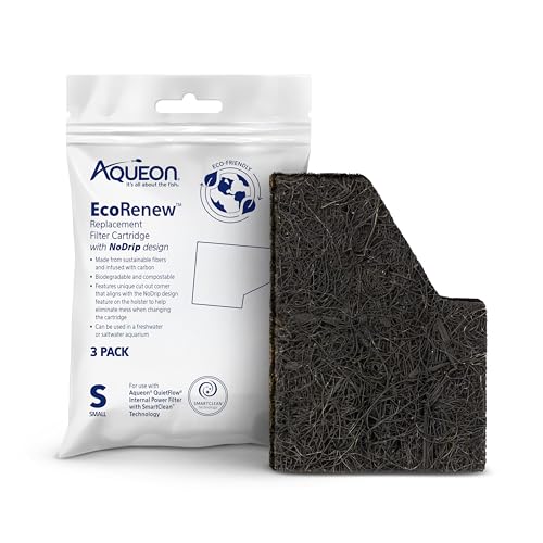 Aquarium Fish Tank EcoRenew Filter Cartridge (3 Count)