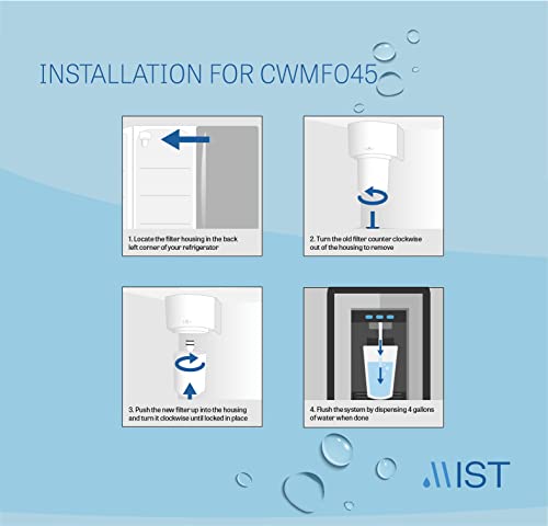 5231JA2002A Refrigerator Water Filter Replacement for LG LT500P (2 Count)