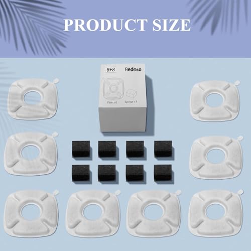 16 Pieces） 8 Pack Replacement Filters & 8 Pack Replacement Pre (16 Count)