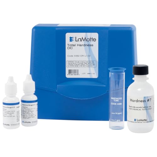 4482-LI-02 Model PHT-DC-LI Total Hardness Dropper Bottle Individual Test Kit, Liquid Indicator (1 Drop = 10 ppm or 1 gpg CaCO3), Neutral