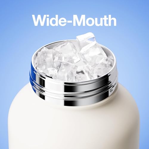 Water Bottle with Straw and Carry Handle 33oz