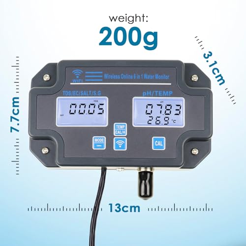 6 in 1 Smart Water Quality Tester