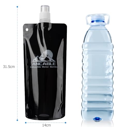 17oz Collapsible Water Bottles (6 Count)