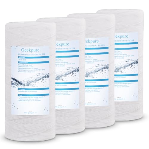 Whole House String Wound PP Sediment Filters (4 Count)