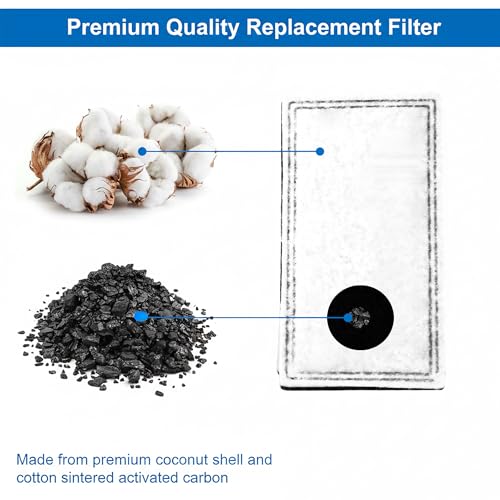 12X Charcoal Filters for Pioneer Raindrop Fountain pet fountain (12 Count)