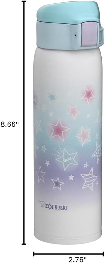 Zojirushi SM-SG48GJ Stainless Steel Vacuum Insulated Mug, 16-Ounce, Star Mint