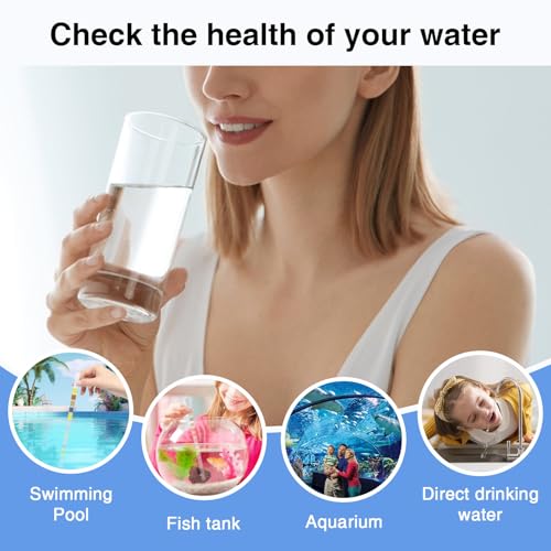 16-in-1 Drinking Water Test Strips, 50 PCS - Home Testing Kit for Tap & Well Water | Lead, Nitrate, Chlorine, Iron, Manganese, pH, Hardness, Mercury, Fluoride Detection (50 Count)
