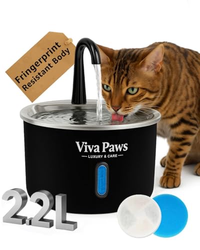 Viva Paws Cat Water Fountain Stainless Steel
