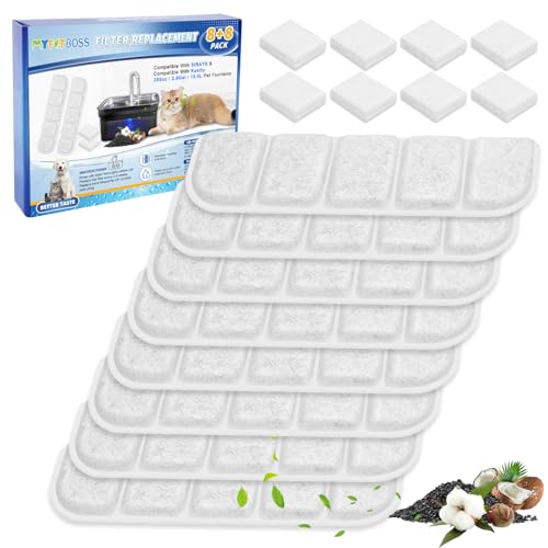 Replacement Filter Fit for SIBAYS Dog Water Fountain 355oz (16 Count)