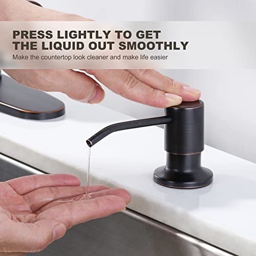 Oil Rubbed Bronze Kitchen Faucet with Soap Dispenser