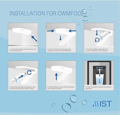 LT1000P Water Filter and Air Filter replacement for LG