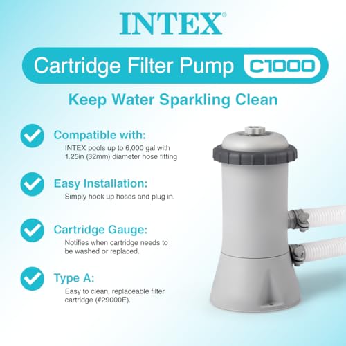 C1000 Krystal Clear Cartridge Filter Pump for Above Ground Pools
