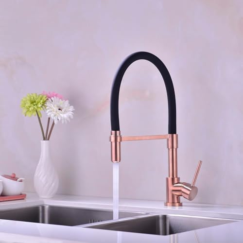 Copper Kitchen Faucet with Pull Down Sprayer