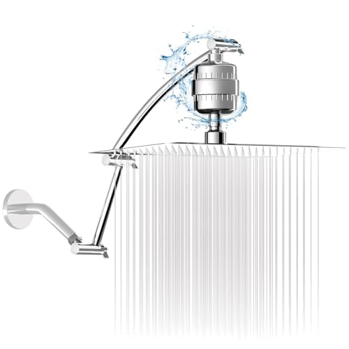 Filtered Shower Head with Adjustable Extension Arm