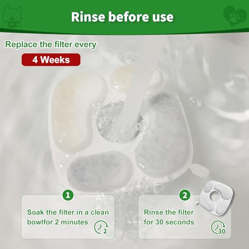 24 Pcs Cat Water Fountain Filter (24 Count)