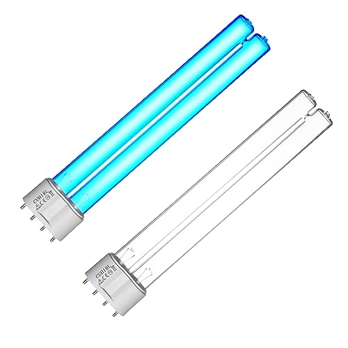 2 Pack 18 Watts UV Light Bulb Replacement UV Light for Pond Clarifier for Outdoor Ponds 4 (2 Count)