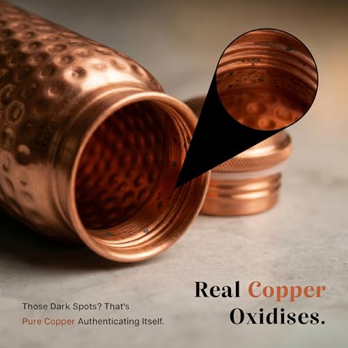 Pure Copper Water Bottle for Drinking Water