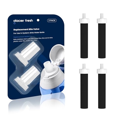 Filter & Bite Valve Kit Compatible with Brita Bottle (6 Count)