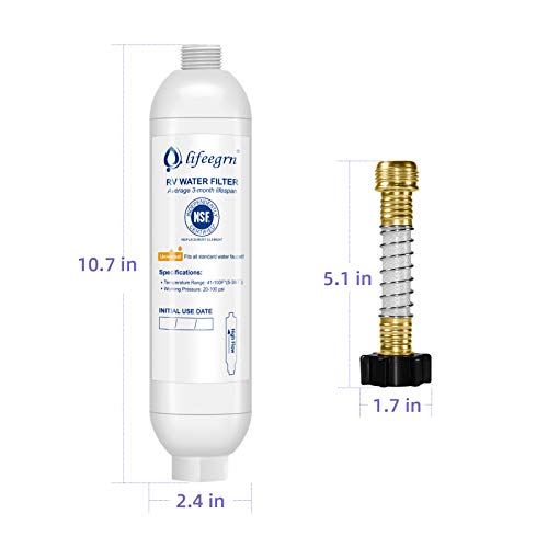 RV Water Filter with Hose Protector (2 Count)
