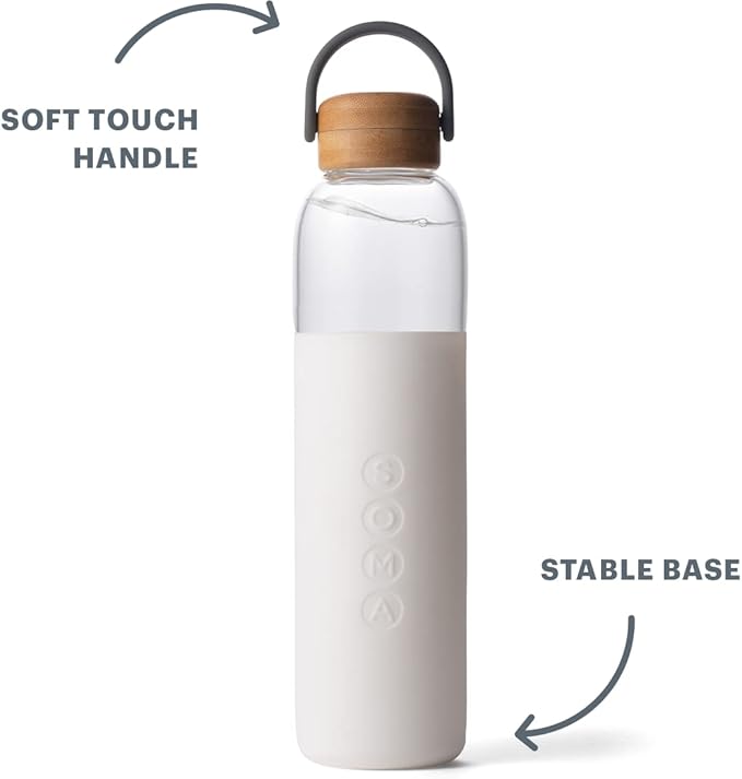Full Circle 25 oz. Glass Water Bottle - Blush