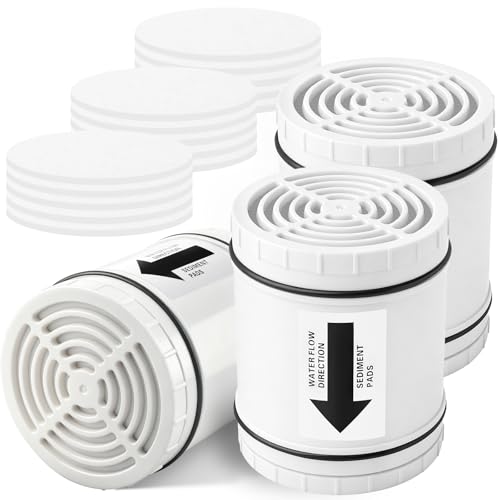 3PCS Multi Stage Shower Head Filter Replacement Compatible with AquaBliss Filtered Showerhead SF400 & SF500